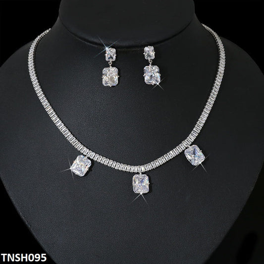 TNSH095 DNG Cushion Necklace Set