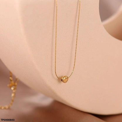 TPSH00643 DGF Stainless Steel Heart Pendent - TPSH