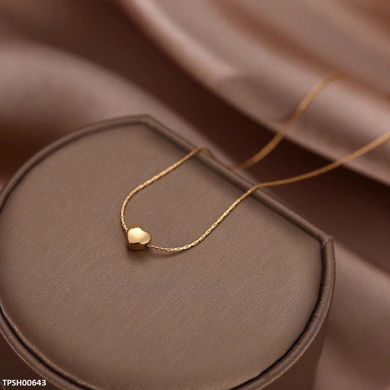 TPSH00643 DGF Stainless Steel Heart Pendent - TPSH