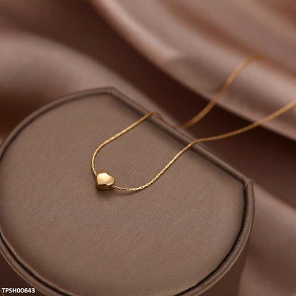 TPSH00643 DGF Stainless Steel Heart Pendent - TPSH