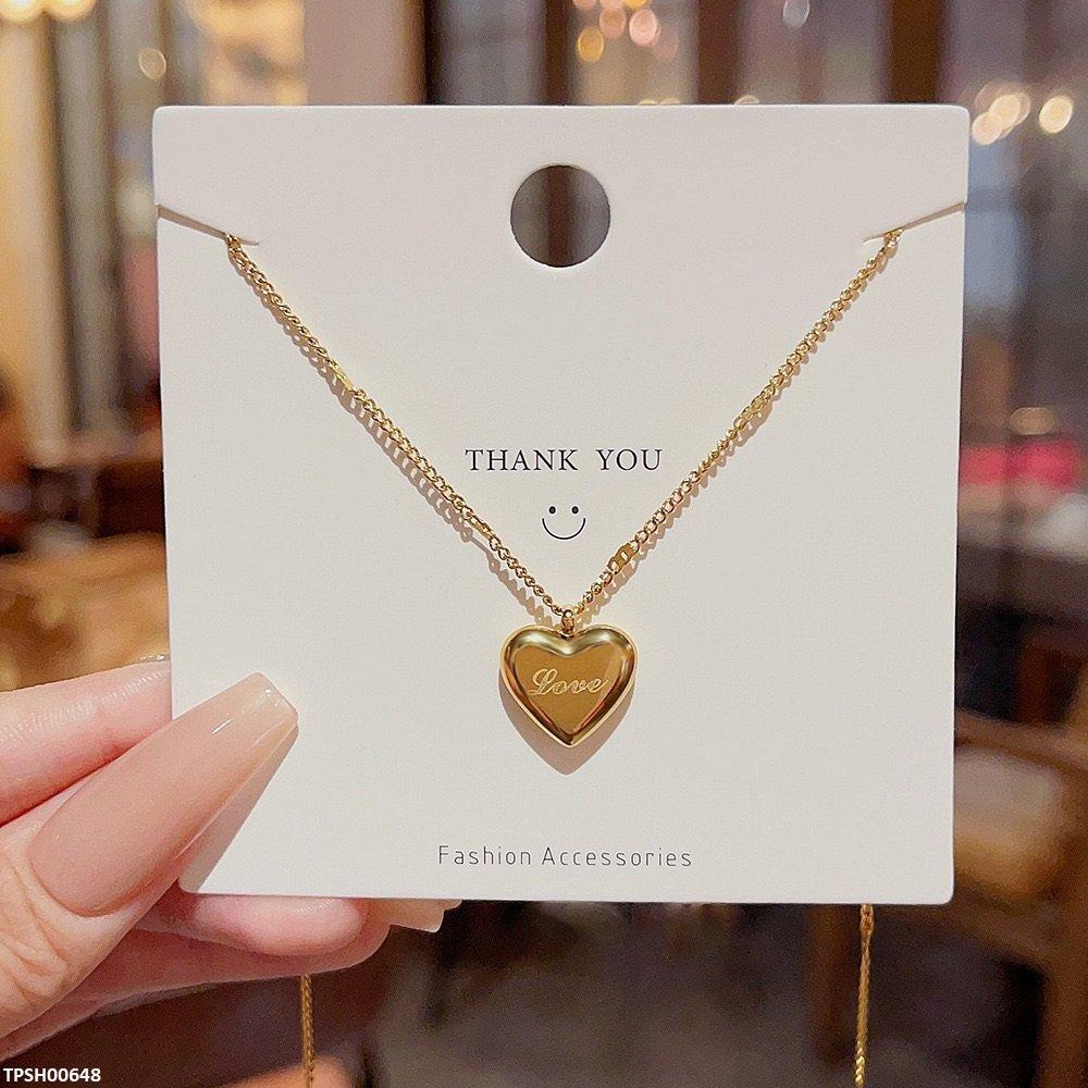 TPSH00648 DDJ Heart Love Pendent -TPSH