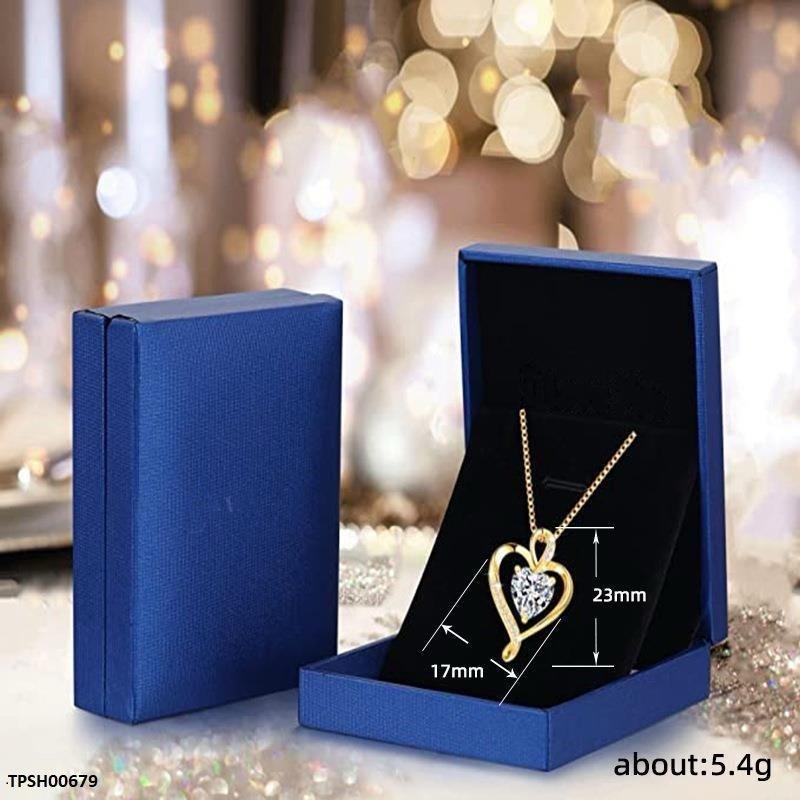 TPSH00679 CSH Double Heart Pendant With Chain - TPSH