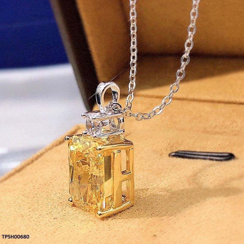 TPSH00680 CSH Lemon Sparkle Rectangular Pendant - TPSH