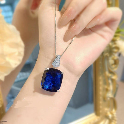 TPSH00689 GWH Stylish Zircon Crystal Pendant Set - TPSH