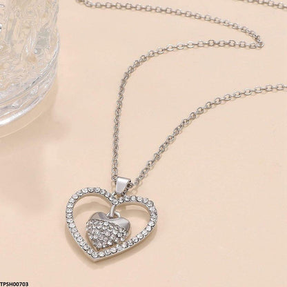 TPSH00703 QWN Double Heart Pendant - TPSH