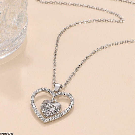 TPSH00703 QWN Double Heart Pendant - TPSH