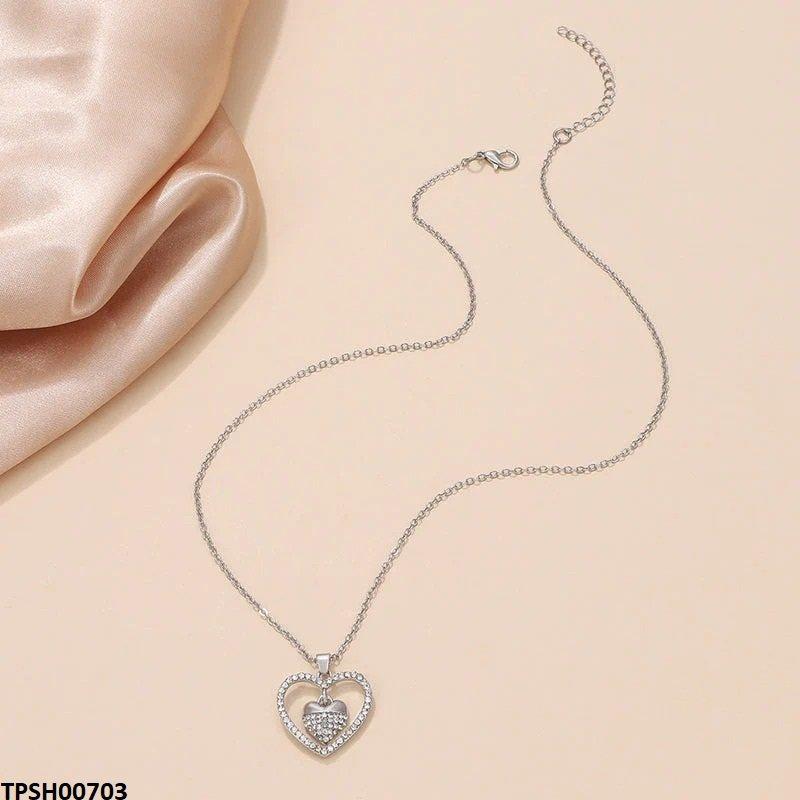 TPSH00703 QWN Double Heart Pendant - TPSH