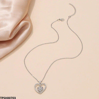 TPSH00703 QWN Double Heart Pendant - TPSH