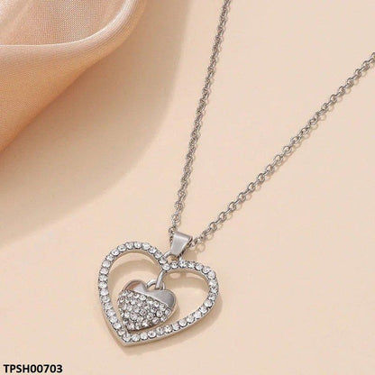 TPSH00703 QWN Double Heart Pendant - TPSH