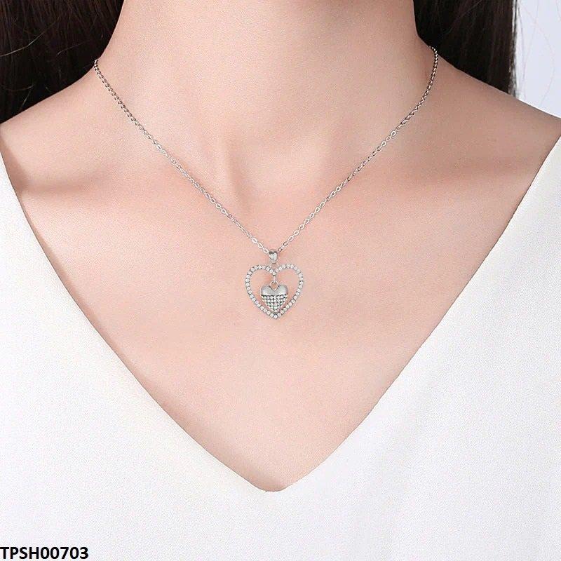 TPSH00703 QWN Double Heart Pendant - TPSH