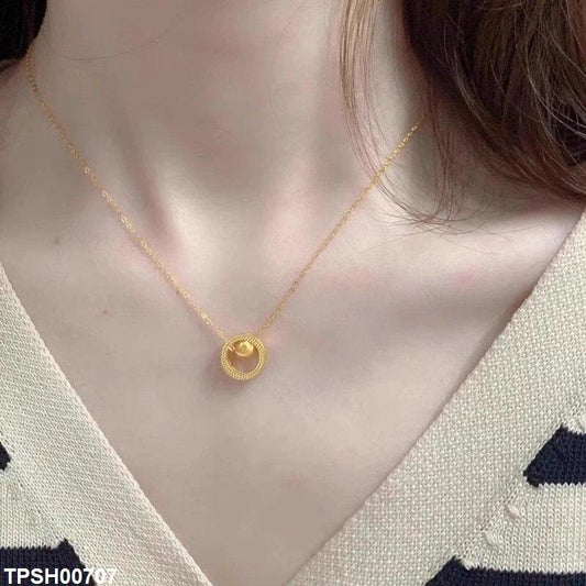 TPSH00707 DGF  Stainless Steel Round Pendent - TPSH