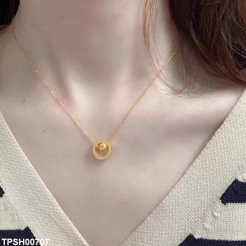 TPSH00707 DGF  Stainless Steel Round Pendent - TPSH