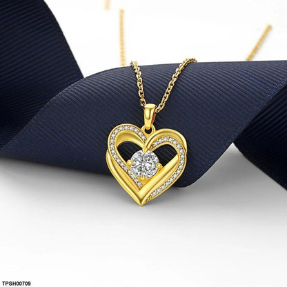 TPSH00709 CSH Heart Pendant With  Chain - TPSH