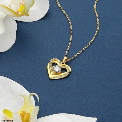 TPSH00709 CSH Heart Pendant With  Chain - TPSH