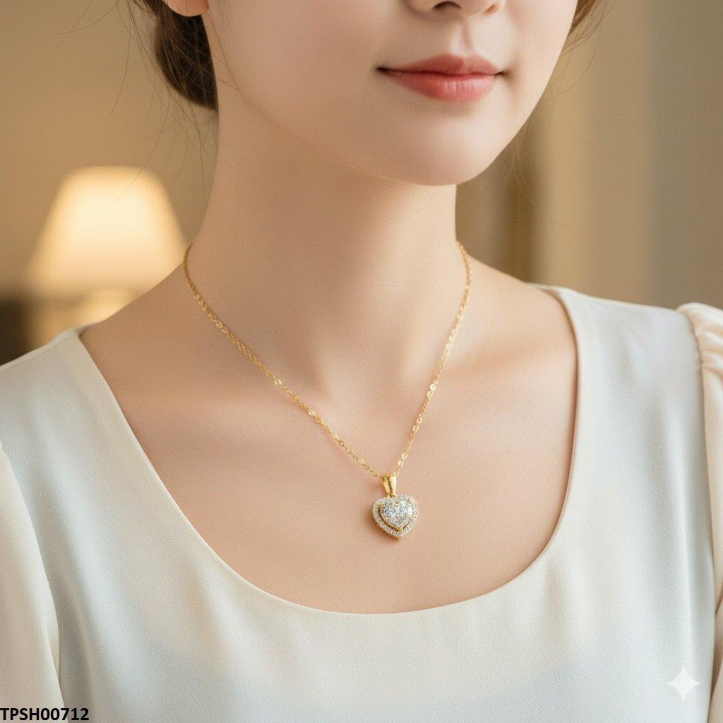 TPSH00712 CSH Heart Pendent With Chain - TPSH