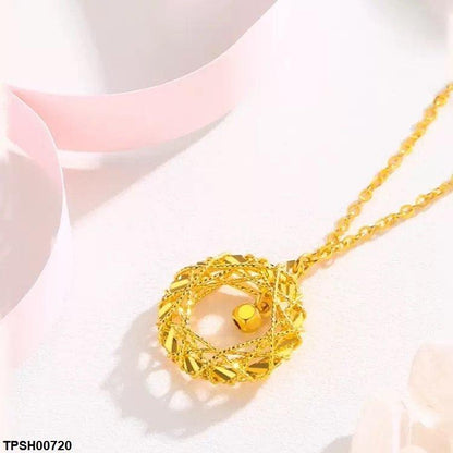 TPSH00720 DGF Stainless Steel Round Drop Pendent With Chain - TPSH