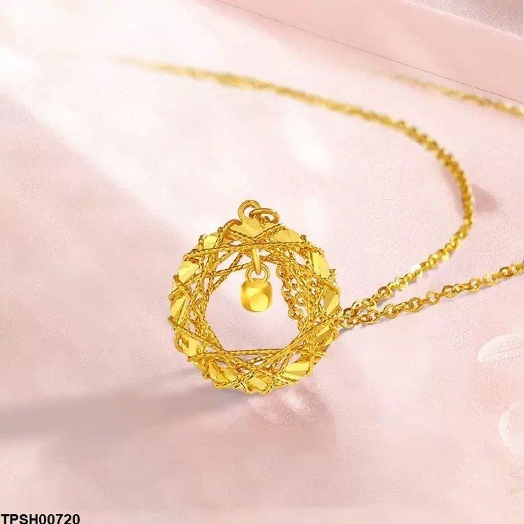 TPSH00720 DGF Stainless Steel Round Drop Pendent With Chain - TPSH