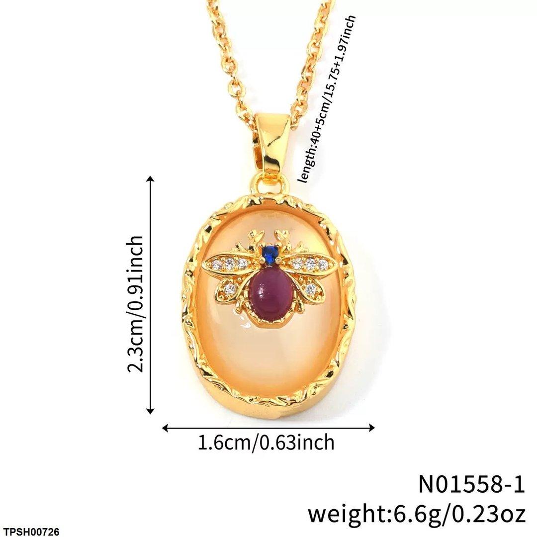TPSH00726 WKO Bee Pendant With  Chain - TPSH