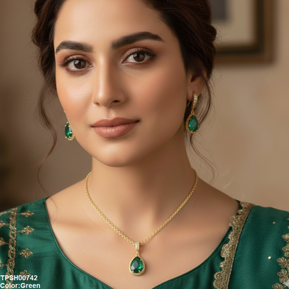 TPSH00742 YLE Tear Pendant Set - TPSH