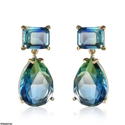 TPSH00744 YLE Square/Tear Drop Pendant Set - TPSH