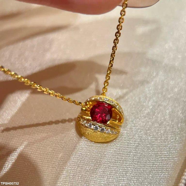 TPSH00752 GWH Shell Shape ZIRCON Pendant - TPSH