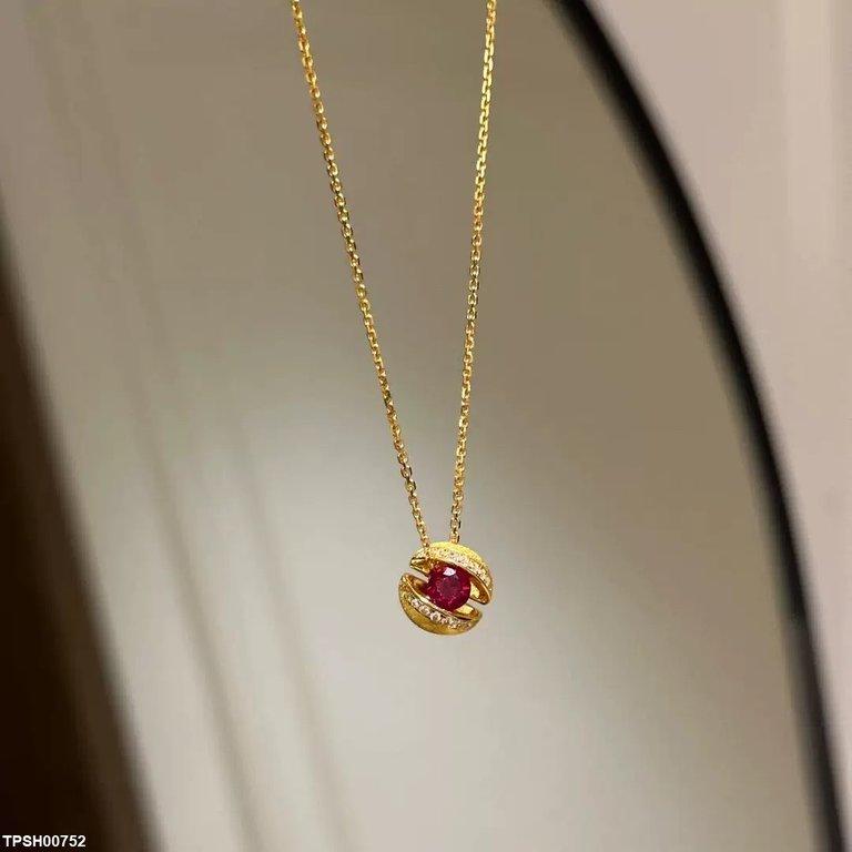 TPSH00752 GWH Shell Shape ZIRCON Pendant - TPSH