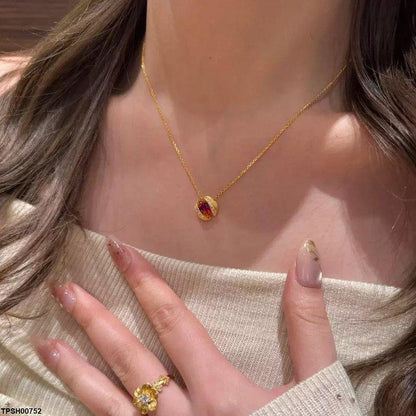 TPSH00752 GWH Shell Shape ZIRCON Pendant - TPSH