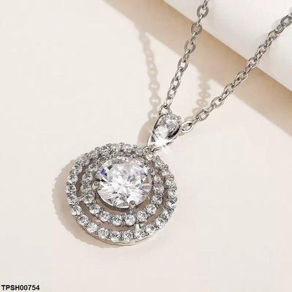 TPSH00754 GWH Round ZIRCON Pendant - TPSH