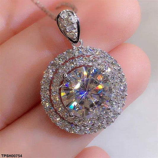 TPSH00754 GWH Round ZIRCON Pendant - TPSH
