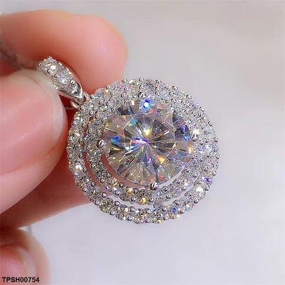 TPSH00754 GWH Round ZIRCON Pendant - TPSH
