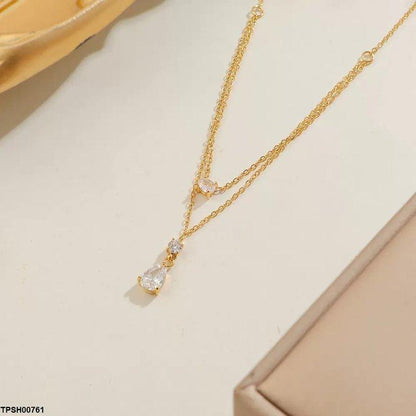 TPSH00761 DGF Stainless Steel Round Tear Drop Pendent - TPSH