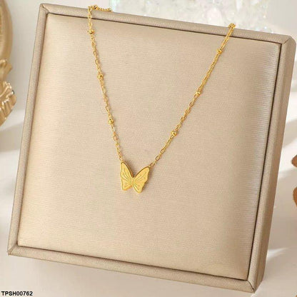 TPSH00762 DGF Stainless Steel Butterfly Pendent - TPSH
