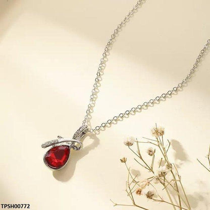 TPSH00772 JMN Tear Drop Pendant With Chain - TPSH
