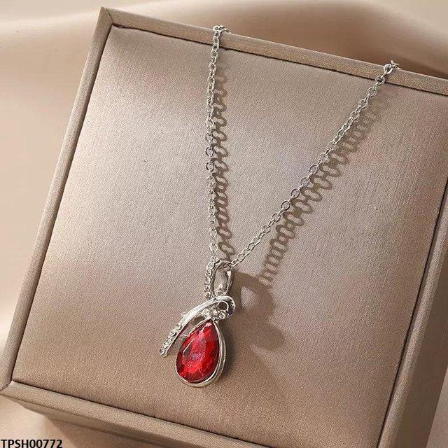 TPSH00772 JMN Tear Drop Pendant With Chain - TPSH