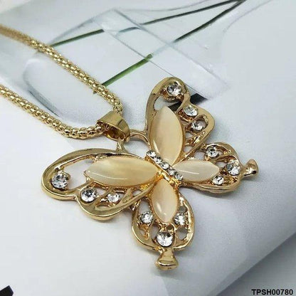 TPSH00780 LQP Butterfly Pendant With Chain - TPSH