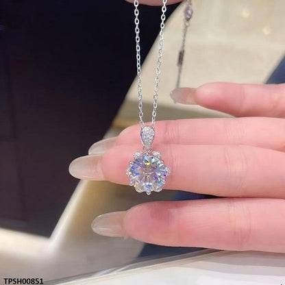 TPSH00851 KRL Round ZIRCON Stone Pendant Set - TPSH