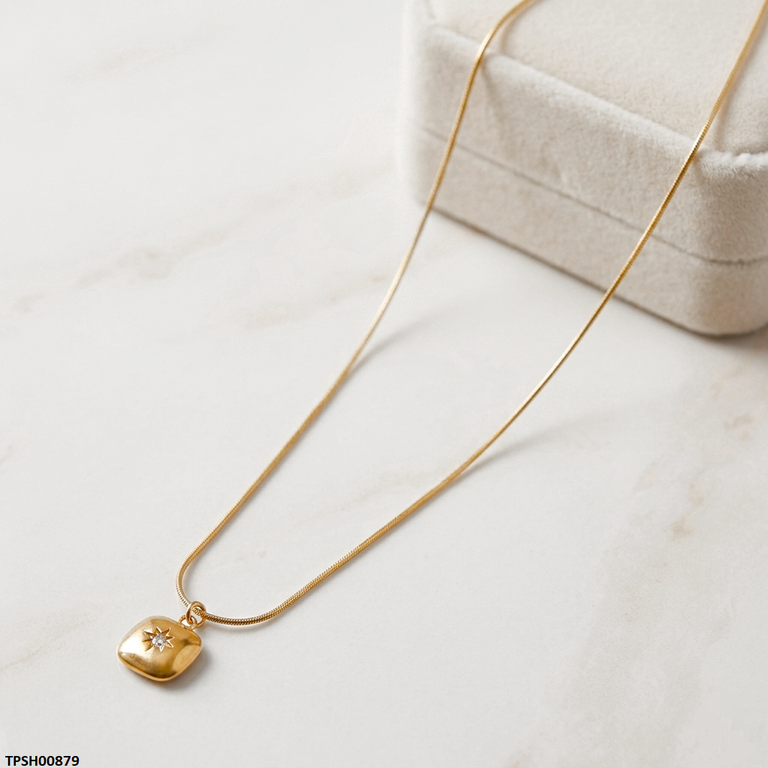 TPSH00879 MSJ Square/Star Pendant With Chain - TPSH