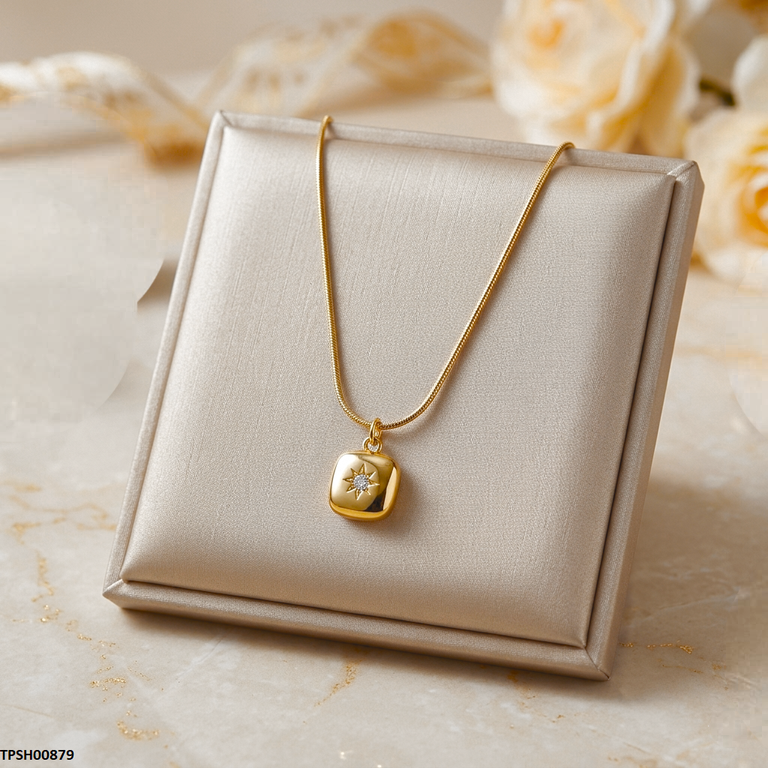 TPSH00879 MSJ Square/Star Pendant With Chain - TPSH