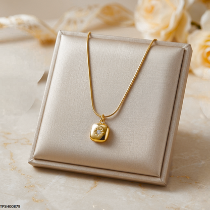 TPSH00879 MSJ Square/Star Pendant With Chain - TPSH