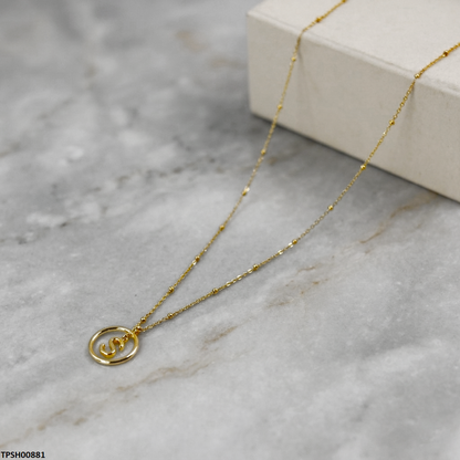 TPSH00881 MSJ Stainless Steel S Alphabet Pendant - TPSH