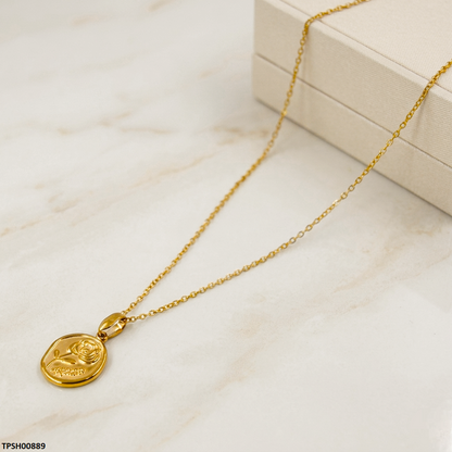 TPSH00889 MSJ Stainless Steel Flower Pendant - TPSH