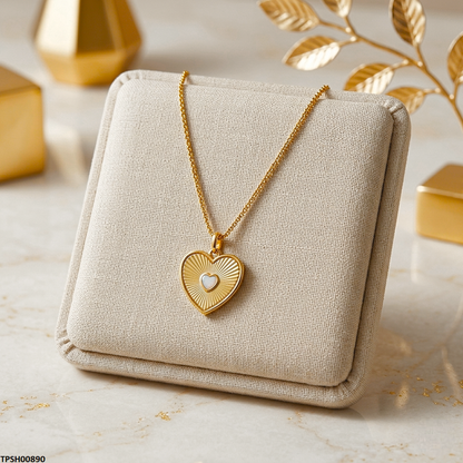 TPSH00890 MSJ Stainless Steel Heart Pendant - TPSH
