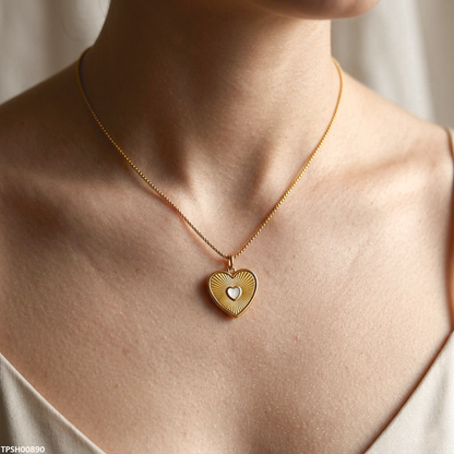 TPSH00890 MSJ Stainless Steel Heart Pendant - TPSH