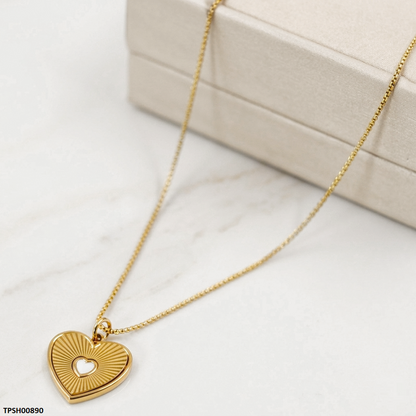 TPSH00890 MSJ Stainless Steel Heart Pendant - TPSH