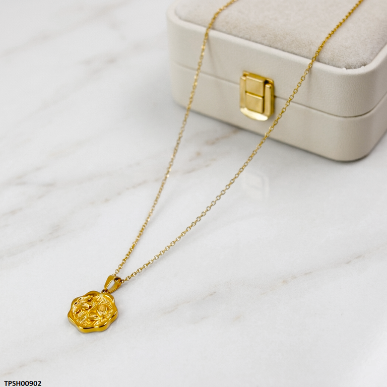 TPSH00902 MSJ Stainless Steel Flower Pendant - TPSH