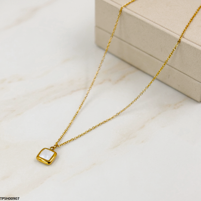 TPSH00907 MSJ Stainless Steel Square Pendant - TPSH
