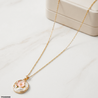TPSH00908  MSJ Stainless Steel Flower Pendant - TPSH