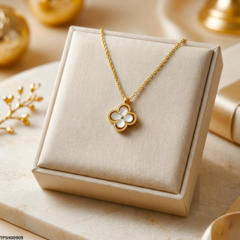 TPSH00909  MSJ Stainless Steel Flower Pendant - TPSH