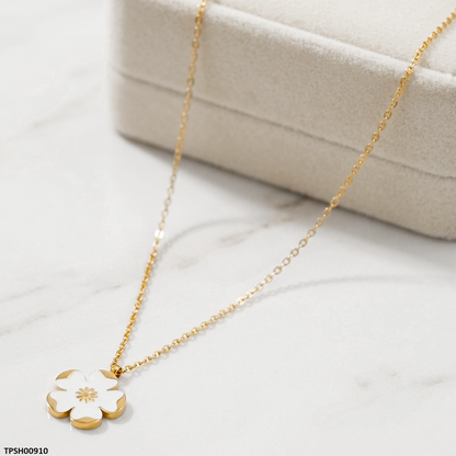 TPSH00910  MSJ Stainless Steel Flower Pendant - TPSH