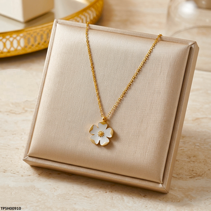 TPSH00910  MSJ Stainless Steel Flower Pendant - TPSH